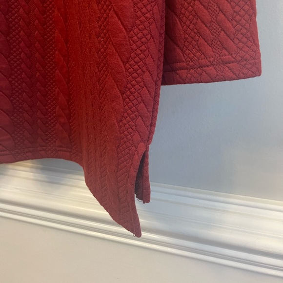 Suzanne Betro Weekend Cable Knit Pattern Heavy Tunic - Picture 5 of 6